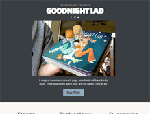 Tablet Screenshot of goodnightlad.com